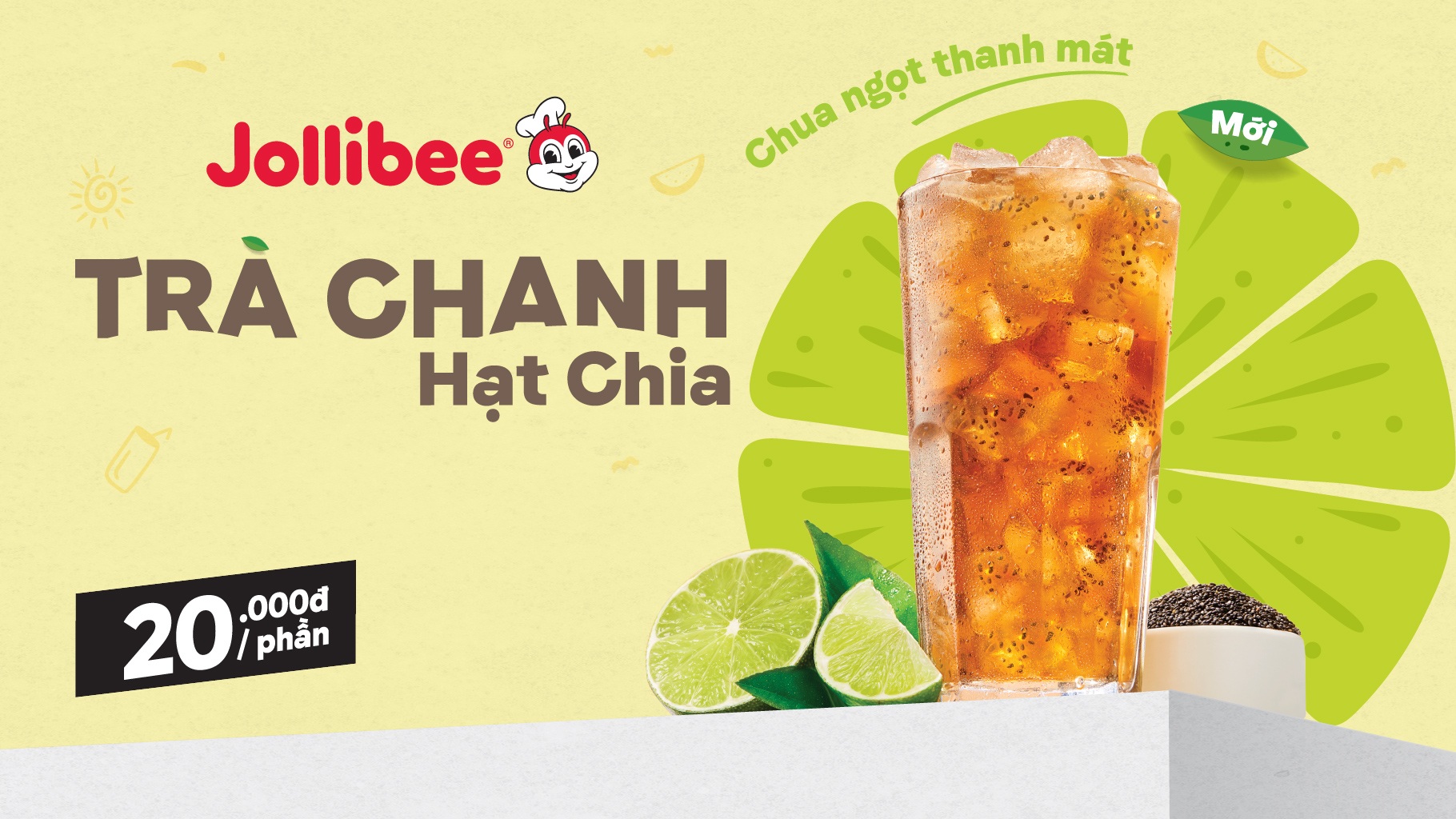 Trà chanh hạt chia - Chua ngọt thanh mát